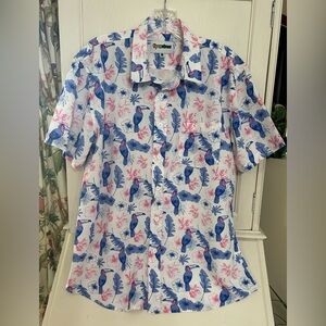 Tipsy Elves Toucan Tango Hawaiian shirt size L